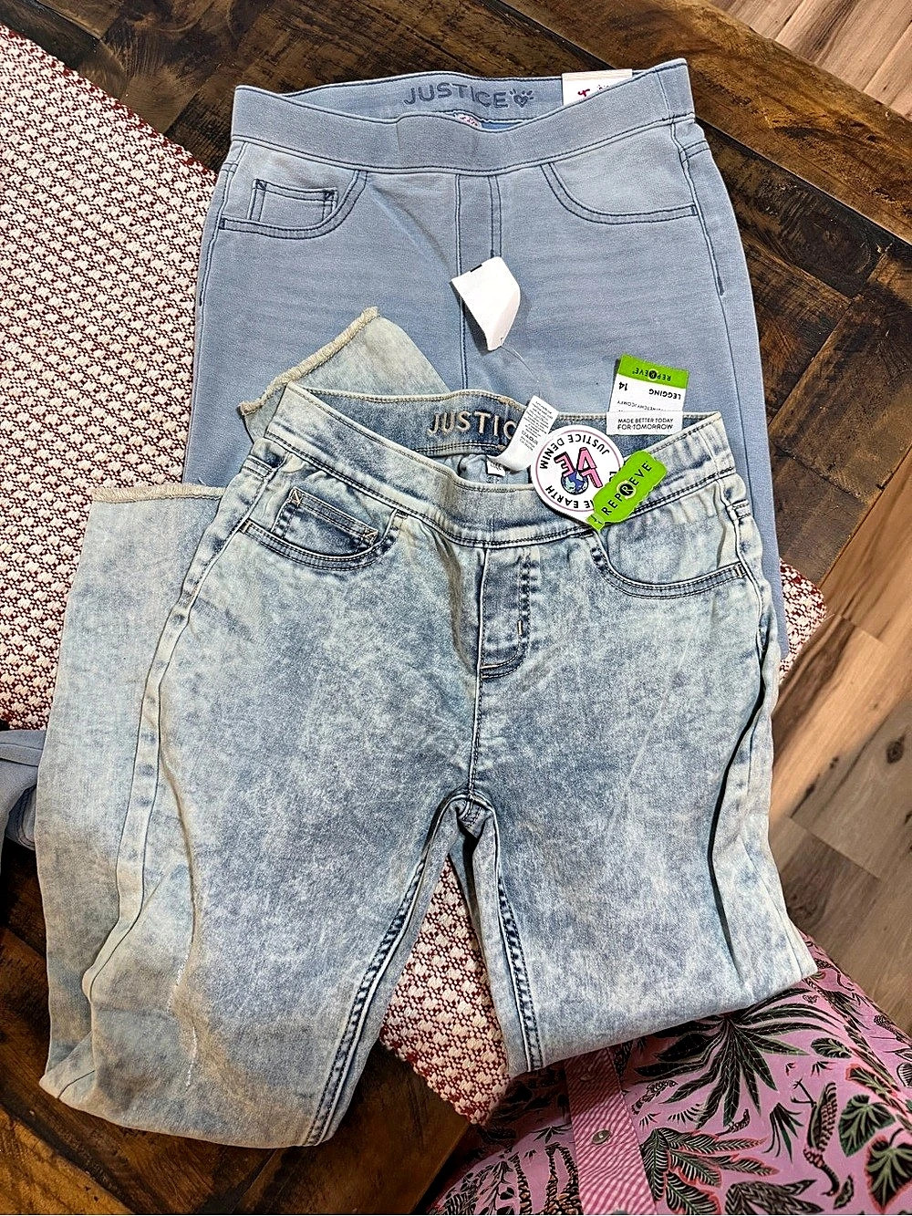 Justice Denim Legging Girls Jeans Blue Size 14